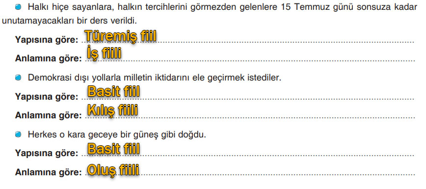 7. Sınıf Türkçe Ders Kitabı Cevapları Sayfa 73 Dörtel Yayıncılık