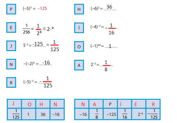 8. Sınıf Matematik Ders Kitabı Sayfa 41 Cevapları MEB Yayınları