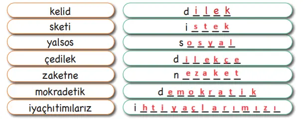 3. Sınıf Hayat Bilgisi Ders Kitabı Sayfa 45 Cevapları MEB Yayınları