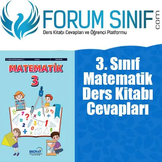 3. Sınıf Matematik Ders Kitabı Cevapları Ekoyay Yayıncılık 2023