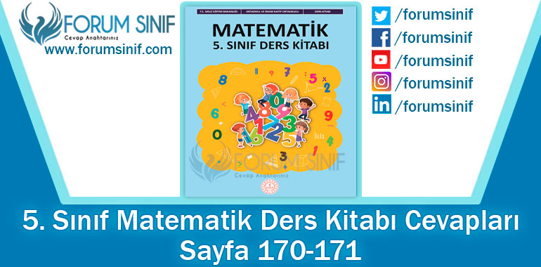 5. Sınıf Matematik Ders Kitabı 170-171. Sayfa Cevapları MEB Yayınları