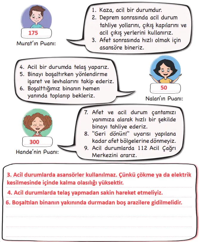 3. Sınıf Hayat Bilgisi Ders Kitabı Sayfa 130 Cevapları MEB Yayınları