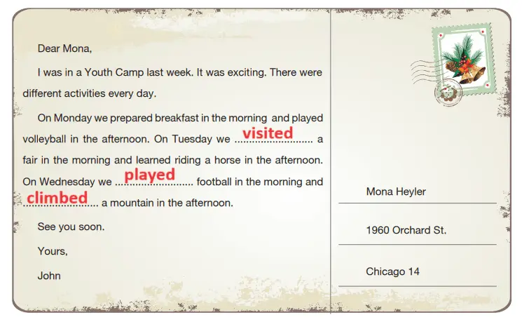 6. Sınıf İngilizce Ders Kitabı Sayfa 106-107-108-109-110-111-112. Cevapları Hecce Yayıncılık 6. Sınıf İngilizce Ders Kitabı Cevapları Sayfa 112 Hecce Yayıncılık