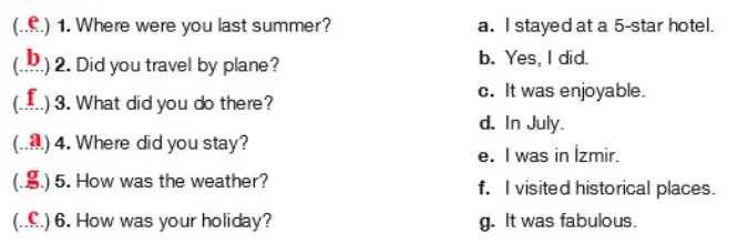 6. Sınıf İngilizce Ders Kitabı Sayfa 113-114-115-116-117-118-119. Cevapları Hecce Yayıncılık 6. Sınıf İngilizce Ders Kitabı Cevapları Sayfa 117 Hecce Yayıncılık