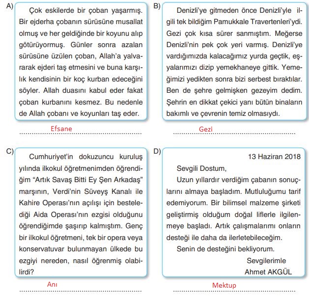 6. Sınıf Türkçe Ders Kitabı Sayfa 227 Cevapları ANKA Yayınevi