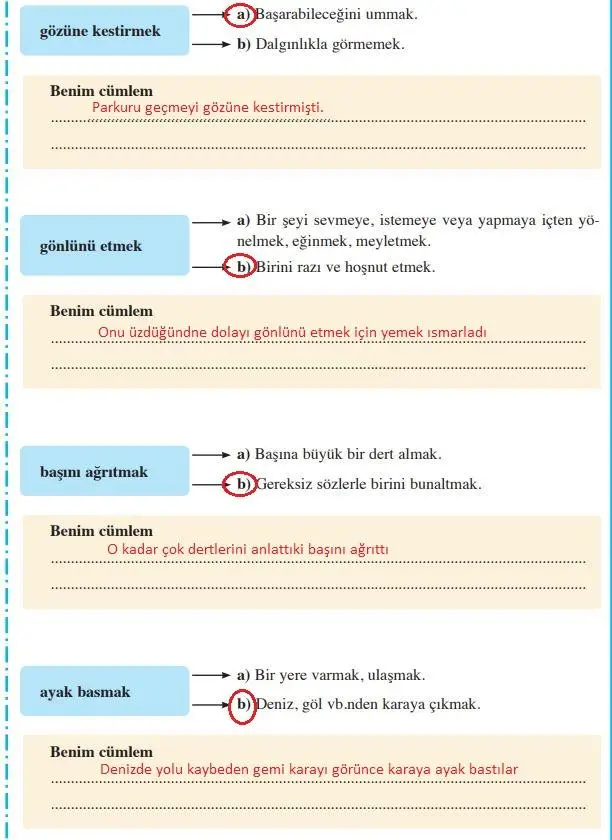 8. Sınıf Türkçe Ders Kitabı Sayfa 168 Cevapları Hecce Yayıncılık