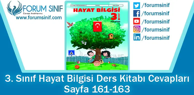 3. Sınıf Hayat Bilgisi Ders Kitabı Sayfa 161-163 Cevapları MEB Yayınları
