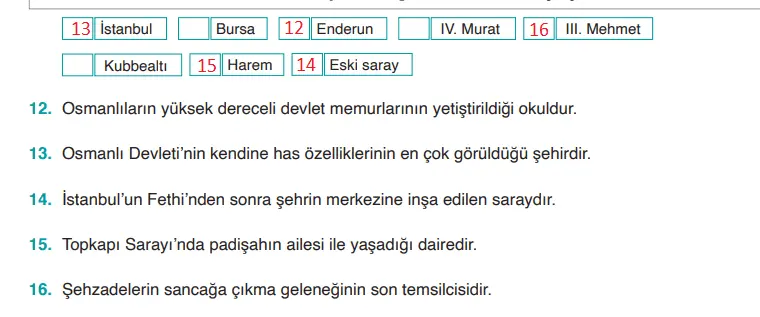 10. Sınıf Tarih Ders Kitabı Sayfa 184 Cevapları MEB Yayınları