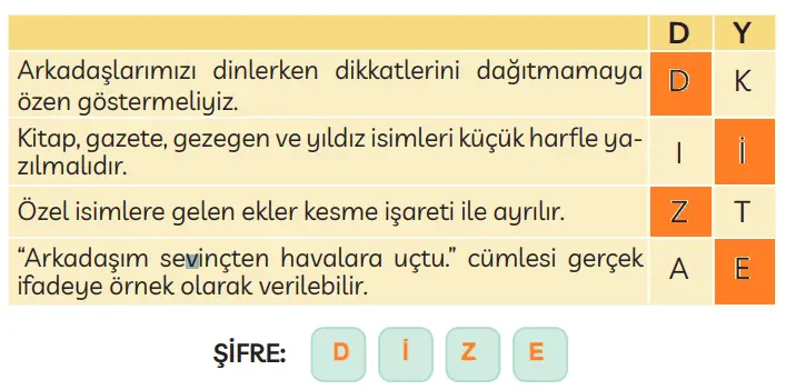 3. Sınıf Türkçe Ders Kitabı Sayfa 43 Cevapları MEB Yayınları3