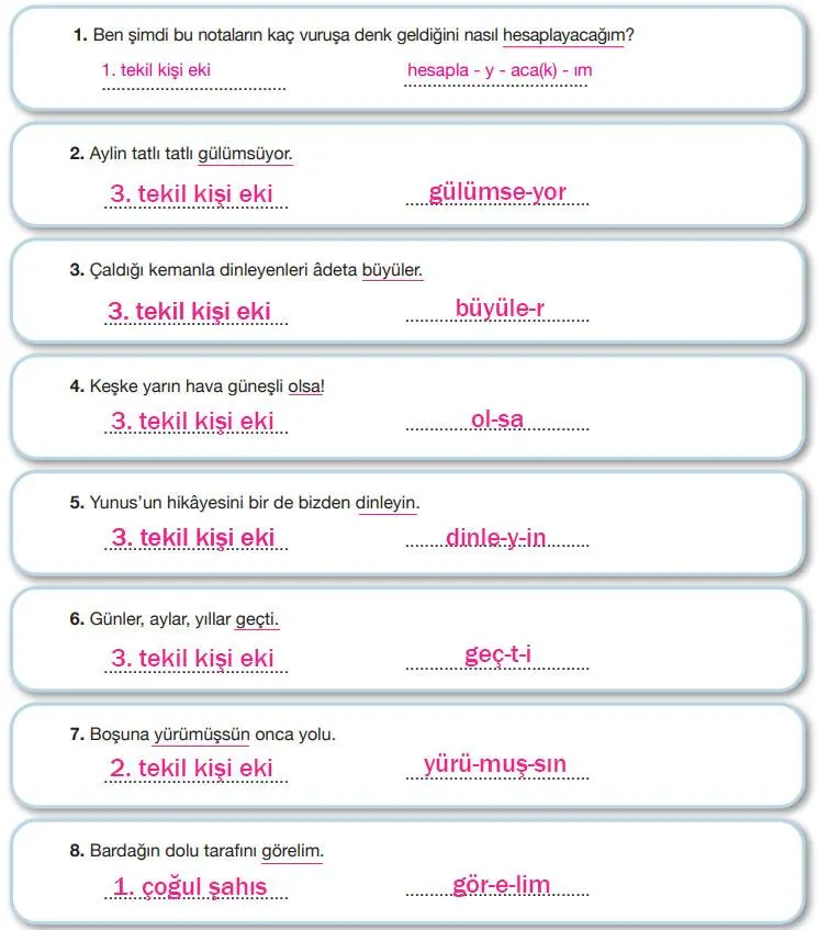 7. Sınıf Türkçe Ders Kitabı Sayfa 26 Cevapları Özgün Yayınları