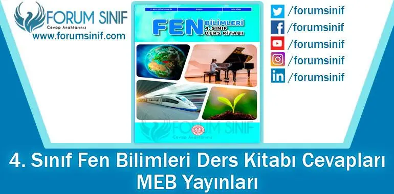 4. Sınıf Fen Bilimleri Ders Kitabı Cevapları MEB Yayınları