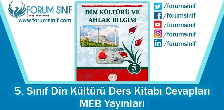 5. Sınıf Din Kültürü Ders Kitabı Cevapları MEB Yayınları 2025 5. Sınıf Din Kültürü Ders Kitabı Cevapları MEB Yayınları