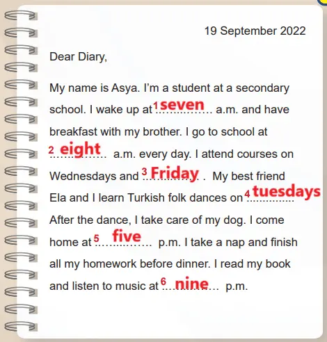 5. Sınıf İngilizce Ders Kitabı Sayfa 19 Cevapları MEB Yayınları1