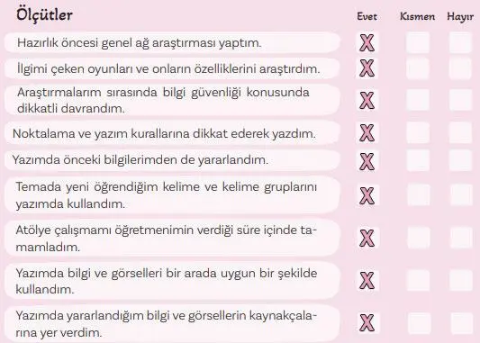 5. Sınıf Türkçe Ders Kitabı Sayfa 73 Cevapları MEB Yayınları