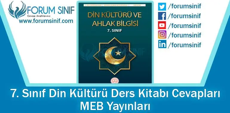 7. Sınıf Din Kültürü Ders Kitabı Cevapları MEB Yayınları