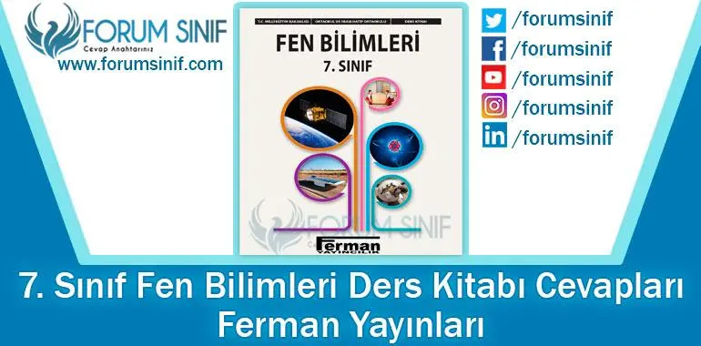 7. Sınıf Fen Bilimleri Ders Kitabı Cevapları Ferman Yayıncılık