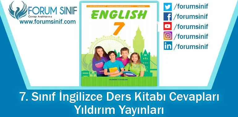 7. Sınıf İngilizce Ders Kitabı Cevapları SDR İpekyolu Yayıncılık