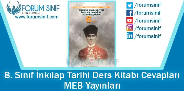 8. Sınıf İnkılap Tarihi Ders Kitabı Cevapları MEB Yayınları