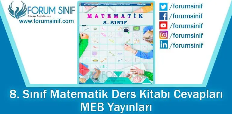 8. Sınıf Matematik Ders Kitabı Cevapları MEB Yayınları