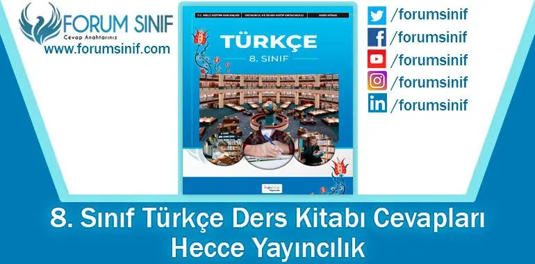 8. Sınıf Türkçe Ders Kitabı Cevapları HECCE Yayıncılık 2024