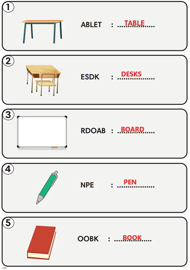 2. Sınıf İngilizce Ders Kitabı Sayfa 46 Cevapları MEB Yayınları