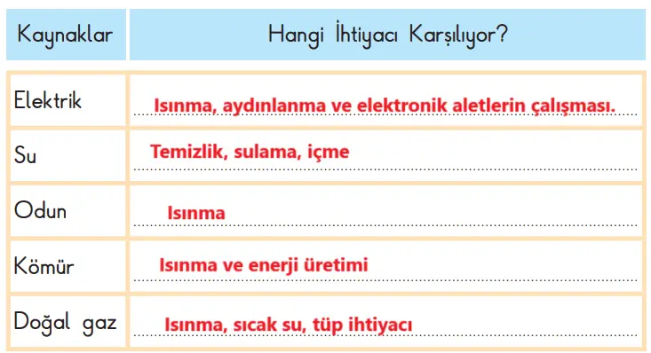3. Sınıf Hayat Bilgisi Ders Kitabı Sayfa 96 Cevapları SDR İpekyolu Yayıncılık