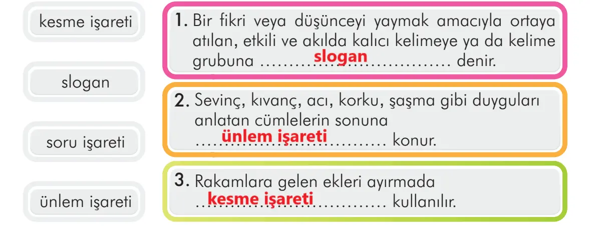 3. Sınıf Türkçe Ders Kitabı Sayfa 125 Cevapları İlke Yayıncılık