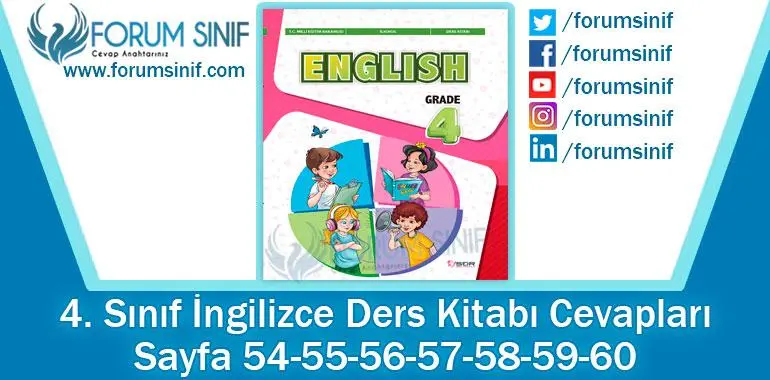 4. Sınıf İngilizce Ders Kitabı 54-55-56-57-58-59-60. Sayfa Cevapları SDR Dikey Yayıncılık 4. Sınıf İngilizce Ders Kitabı 54-55-56-57-58-59-60. Sayfa Cevapları SDR Dikey Yayıncılık