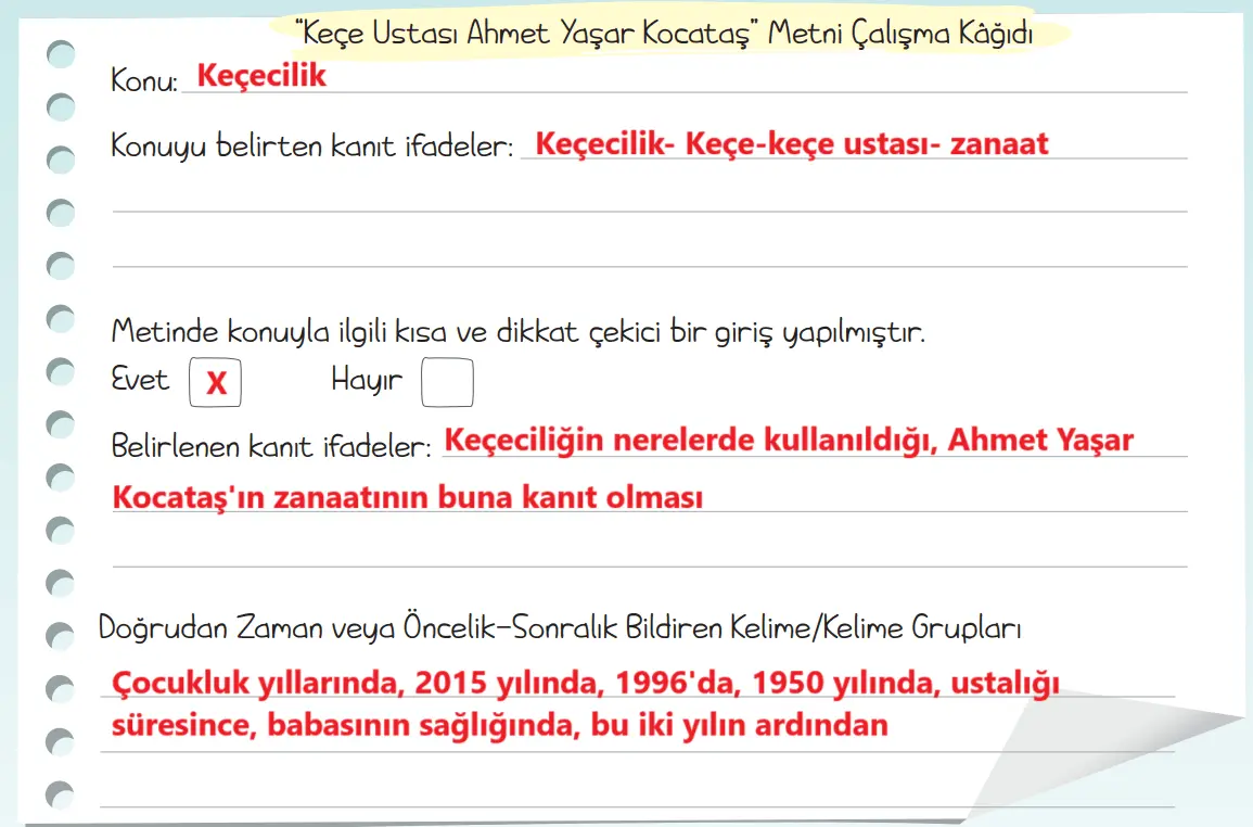 5. Sınıf Türkçe Ders Kitabı 30-31-32-33-34-35-36-37-39-40-41-42-43. Sayfa Cevapları 2. KİTAP 5. Sınıf Türkçe Ders Kitabı Sayfa 41 Cevapları MEB Yayınları