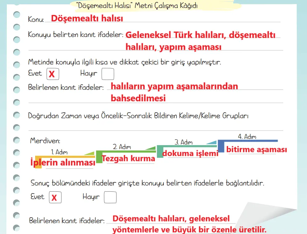 5. Sınıf Türkçe Ders Kitabı 30-31-32-33-34-35-36-37-39-40-41-42-43. Sayfa Cevapları 2. KİTAP 5. Sınıf Türkçe Ders Kitabı Sayfa 43 Cevapları MEB Yayınları