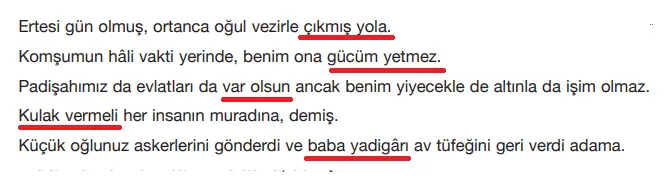 7.  Sınıf Türkçe Ders Kitabı Sayfa 110 Cevapları Özgün Yayınları
