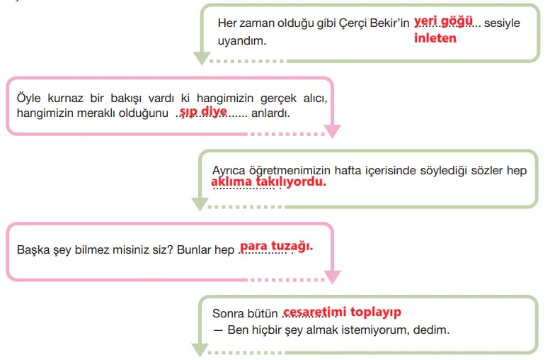 7. Sınıf Türkçe Ders Kitabı Sayfa 112-115-116-117-118-119. Cevapları Özgün Yayıncılık 7. Sınıf Türkçe Ders Kitabı Sayfa 118 Cevapları Özgün Yayınları