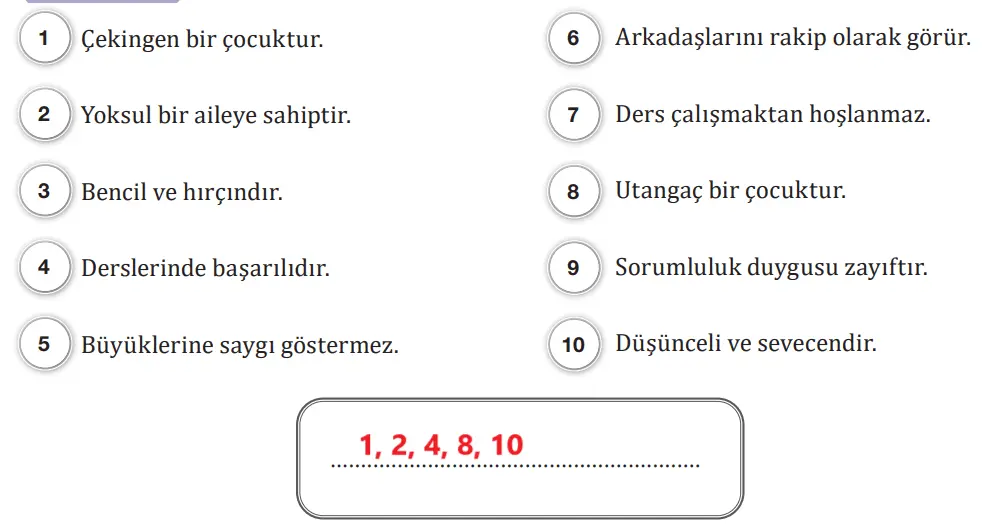 7. Sınıf Türkçe Ders Kitabı Sayfa 129 Cevapları MEB Yayınları