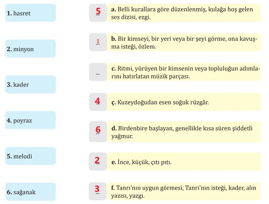 7. Sınıf Türkçe Ders Kitabı Sayfa 154 Cevapları MEB Yayınları