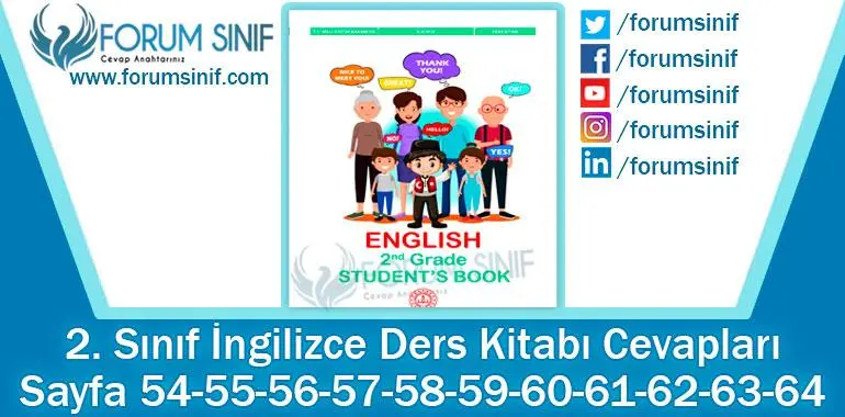 2. Sınıf İngilizce Ders Kitabı 54-55-56-57-58-59-60-61-62-63-64. Sayfa Cevapları MEB Yayınları 2. Sınıf İngilizce Ders Kitabı 54-55-56-57-58-59-60-61-62-63-64. Sayfa Cevapları MEB Yayınları
