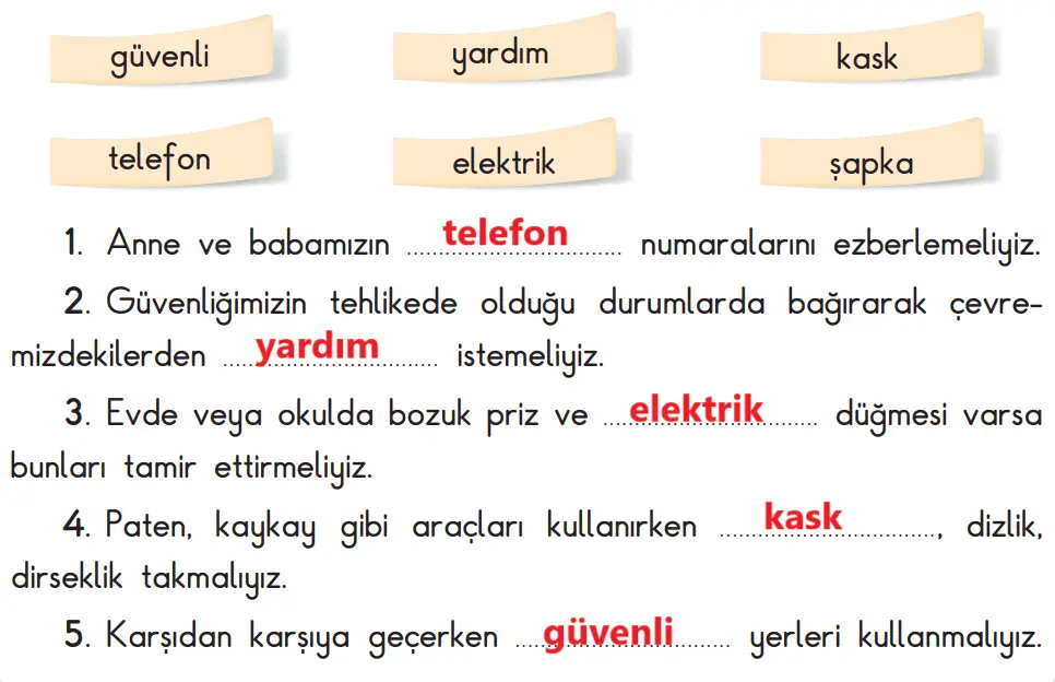 3. Sınıf Hayat Bilgisi Ders Kitabı Sayfa 143 Cevapları SDR İpekyolu Yayıncılık