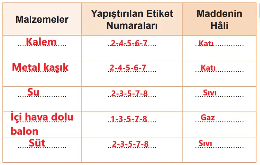 5. Sınıf Fen Bilimleri Ders Kitabı Sayfa 53-54-55-56-57-59-60-61-62-63. Cevapları MEB Yayınları 5. Sınıf Fen Bilimleri Ders Kitabı Sayfa 61 Cevapları MEB Yayınları