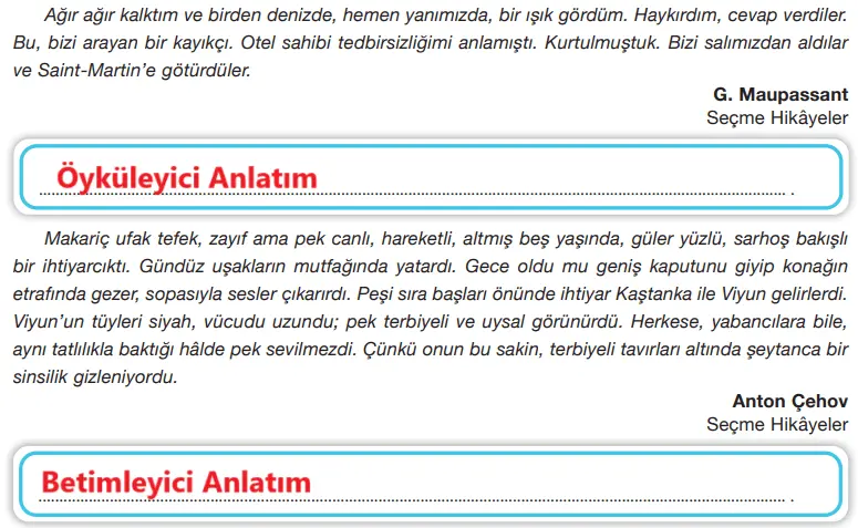 7.  Sınıf Türkçe Ders Kitabı Sayfa 202 Cevapları Özgün Yayınları1