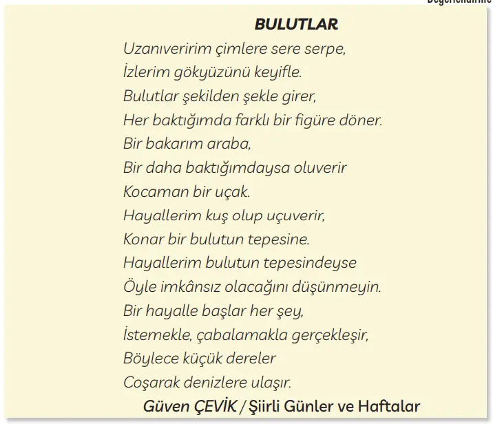 3. Sınıf Türkçe Ders Kitabı Sayfa 292 Cevapları MEB Yayınları