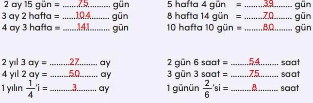 4. Sınıf Matematik Ders Kitabı Sayfa 152 Cevapları MEB Yayınları