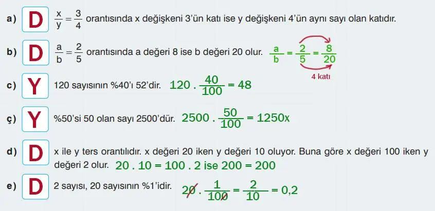 7. Sınıf Matematik Ders Kitabı Sayfa 184 Cevapları EDAT Yayınları