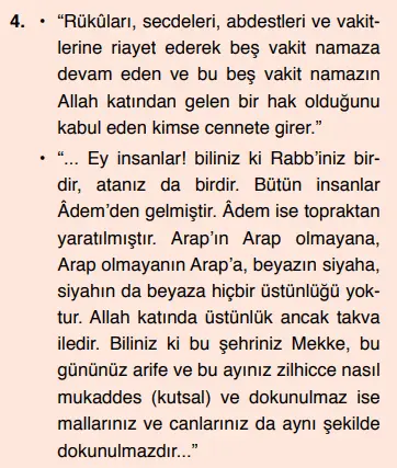 7. Sınıf Din Kültürü Ders Kitabı 109-110-111. Sayfa Cevapları Erkad Yayıncılık 7. Sınıf Din Kültürü Ders Kitabı Sayfa 110 Cevapları Erkad Yayıncılık