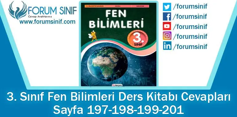 3. Sınıf Fen Bilimleri Ders Kitabı Sayfa 197-198-199-201. Cevapları SDR Dikey Yayıncılık 3. Sınıf Fen Bilimleri Ders Kitabı Sayfa 197-198-199-201. Cevapları SDR Dikey Yayıncılık