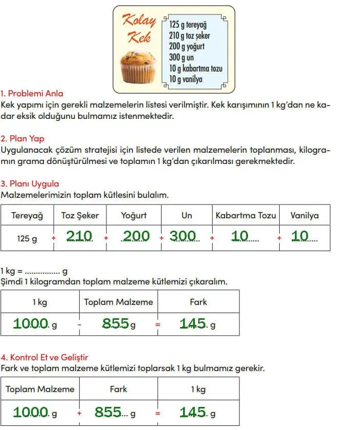 4. Sınıf Matematik Ders Kitabı Sayfa 272 Cevapları MEB Yayınları
