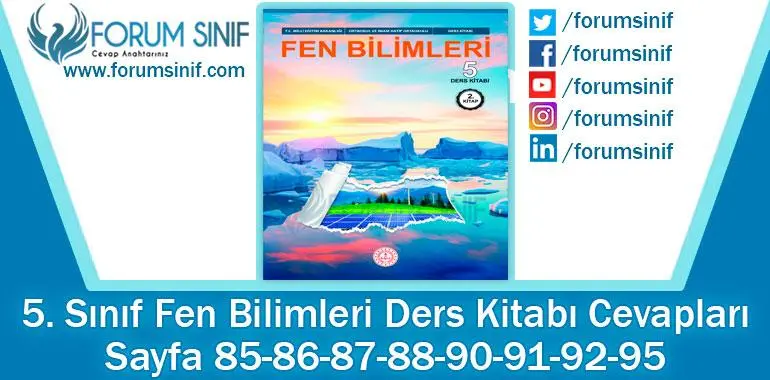 5. Sınıf Fen Bilimleri Ders Kitabı Sayfa 85-86-87-88-90-91-92-95. Cevapları MEB Yayınları 5. Sınıf Fen Bilimleri Ders Kitabı Sayfa 85-86-87-88-90-91-92-95. Cevapları MEB Yayınları