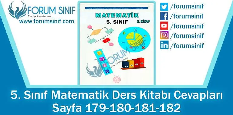 5. Sınıf Matematik Ders Kitabı 179-180-181-182. Sayfa Cevapları 2. Kitap
