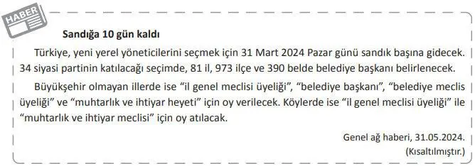 7. Sınıf Sosyal Bilgiler Ders Kitabı Sayfa 231 Cevapları Yıldırım Yayınları