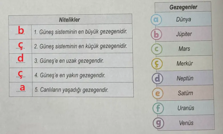 6. Sınıf Fen Bilimleri Ders Kitabı Sayfa 16 Cevapları MEB Yayınları