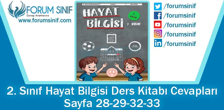 2. Sınıf Hayat Bilgisi Ders Kitabı 28-29-32-33. Sayfa Cevapları 1. KİTAP 2. Sınıf Hayat Bilgisi Ders Kitabı 28-29-32-33. Sayfa Cevapları 1. KİTAP