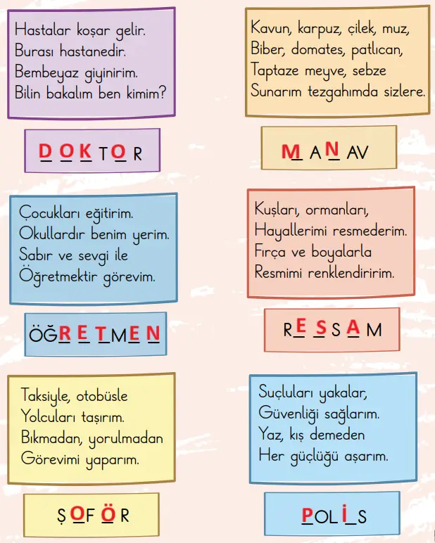 2. Sınıf Türkçe Ders Kitabı Sayfa 71 Cevapları MEB Yayınları